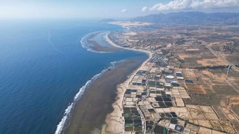 Le hameau de Vinh Truong, commune de Phuoc Dinh, district de Thuan Nam, province de Ninh Thuan (désormais Khanh Hoa), où sera construite la centrale nucléaire de Ninh Thuan 1. Photo : VnExpress.