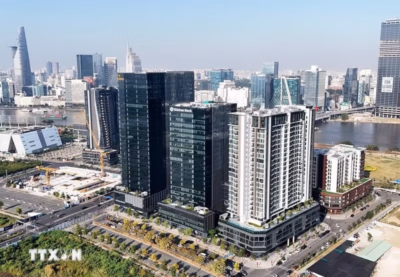 Le Centre financier international de Hô Chi Minh-Ville devrait entrer en service d’ici la fin de l’année. Photo : VNA.