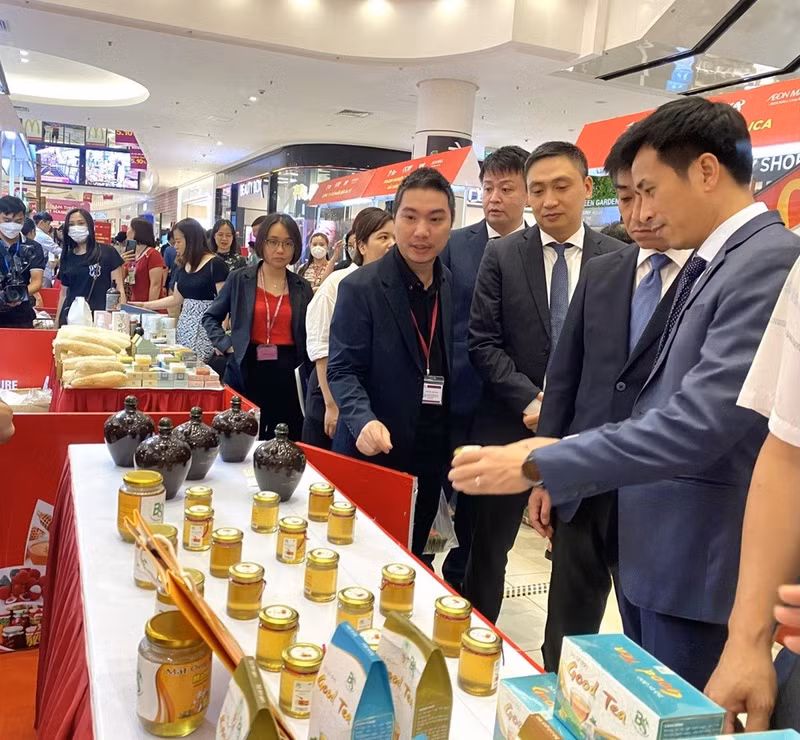 Sous la direction du ministère de l’Industrie et du Commerce, le réseau de promotion commerciale a connu des progrès significatifs. Photo : Congthuong.