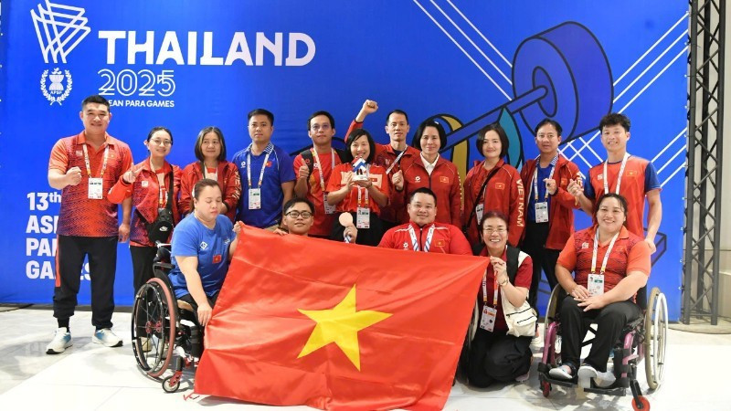 Le Vietnam remporte 6 médailles d'or et établit 3 records lors de la deuxième journée de compétition des 13es ASEAN Para Games. Photo : NDEL.