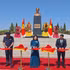 La cérémonie d'inauguration du monument du Président Hô Chi Minh. Photo : VNA.