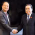 Le président de l’Assemblée nationale Tran Thanh Man reçoit Moon Hyuk-soo, directeur général de LG Innotek, filiale du groupe LG. (Photo : Doan Tan/VNA)