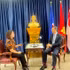 L'ambassadeur du Vietnam à Singapour, Tran Phuoc Anh, accorde une interview à l'Agence vietnamienne d'information. Photo : VNA.