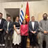 L’ambassadrice Ngo Minh Nguyet et des membres du Groupe d’amitié parlementaire Uruguay-Vietnam. Photo : VNA.