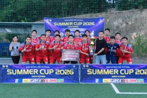 L'équipe CT7 FC a brillamment remporté le titre du tournoi. (Photo : VKBIA)
