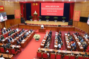 Vue d’ensemble de la séance de travail. Photo : nhandan.vn