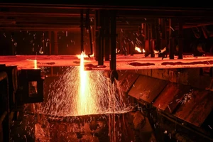 Production d'acier à l'usine d'acier Hoa Phat Dung Quat, Quang Ngai. Photo : vnexpress.net
