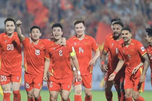 L’équipe nationale masculine du Vietnam. Photo : VNA.