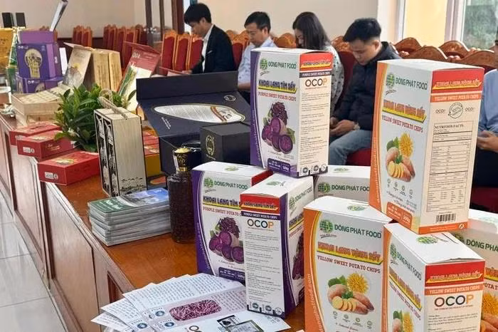 Exposition des produits OCOP. Exposition des produits OCOP.