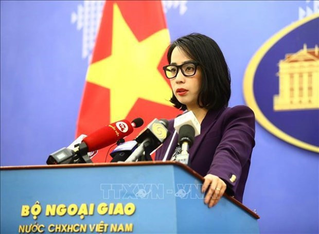 La porte-parole du ministère des Affaires étrangères, Pham Thu Hang. Photo : VNA.