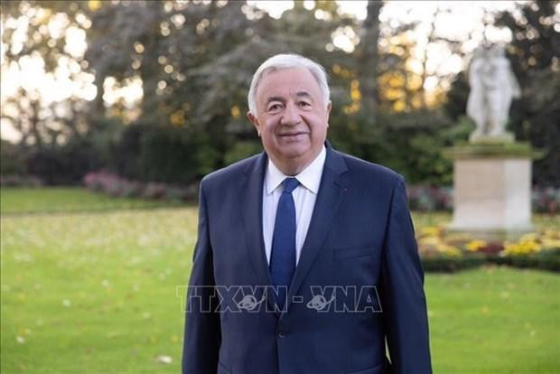 Le Président du Sénat français, Gérard Larcher. Photo diffusée par la VNA.