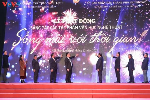 Cérémonie de lancement officiel du concours, dimanche à Hai Phong. Photo : VOV.