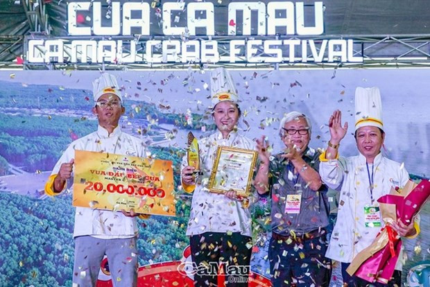 Le restaurant du site écotouristique Hoàng Hôn - Đất Mui remporte le titre «King of the crabs». Photo: camauonline