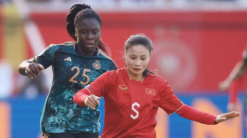 L'équipe nationale féminine du Vietnam a joué avec beaucoup d'efforts. Photo : NDEL.