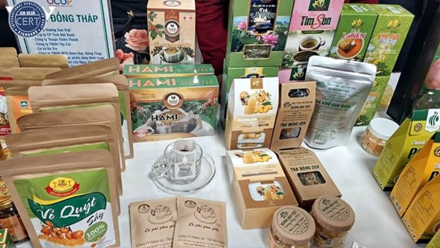 Des produits OCOP de la province de Dông Thap. Photo : mic.gov.vn