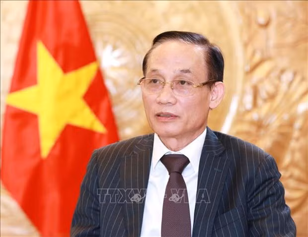 Le secrétaire du Comité central du Parti et président de la Commission des Relations extérieures du Comité central du Parti, Lê Hoài Trung. Photo : VNA.