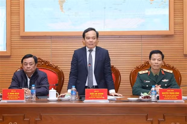 Le Vice-Premier ministre vietnamien Trân Luu Quang à la conférence. Photo : VNA.