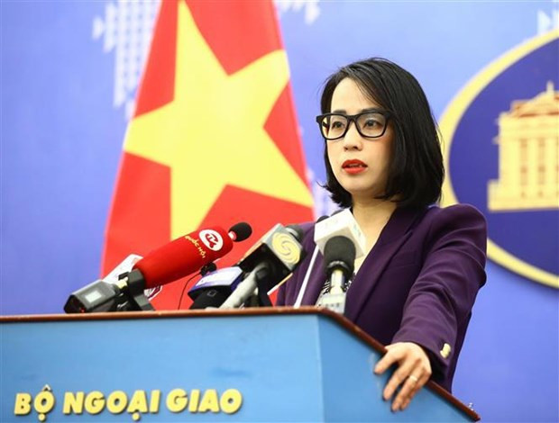 La porte-parole du ministère vietnamien des Affaires étrangères, Pham Thu Hang. Photo : VNA.