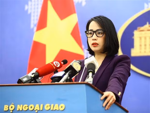 La porte-parole du ministère vietnamien des Affaires étrangères, Pham Thu Hang. Photo : VNA.
