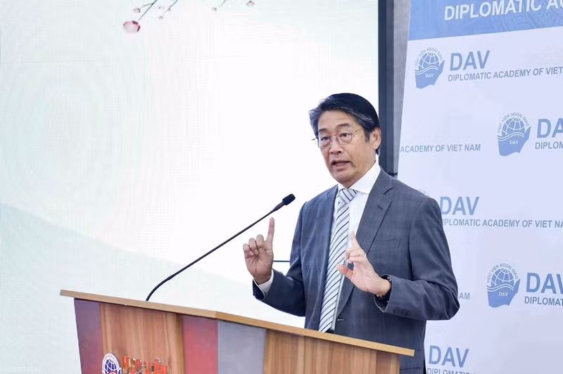 L’ambassadeur du Japon au Vietnam, M. Ito Naoki, a qualifié cette inauguration de « jalon essentiel » dans la relation bilatérale. Photo : baoquocte.vn