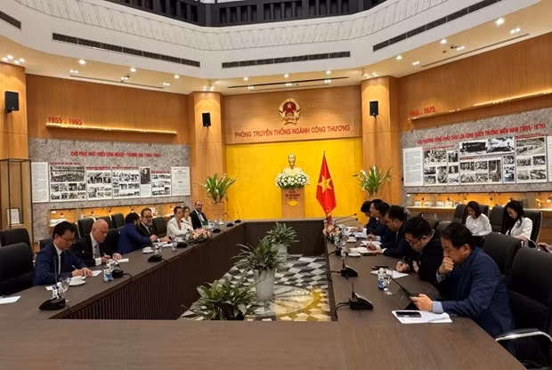 Lors de la séance de travail. Photo : VNA.