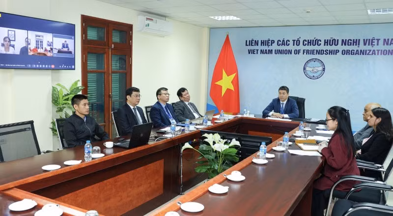 La VUFO a tenu une réunion en ligne avec l'ICAP le 14 mars. Photo : thoidai.com.vn