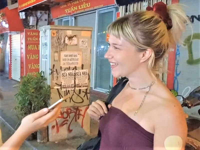 Ava, étudiante australienne. Photo : Anh Linh.