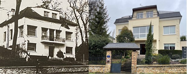 Photos de la maison ancienne et actuelle : VNA.