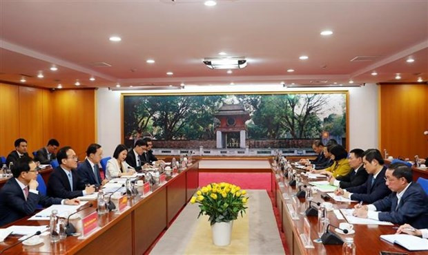 Panorama de la séance de travail. Photo : VNA.