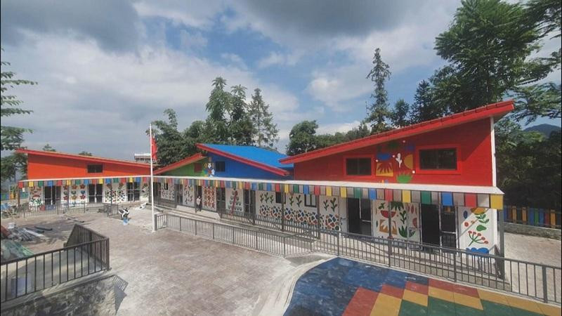L’école en plastique recyclé. Photo : VNA.