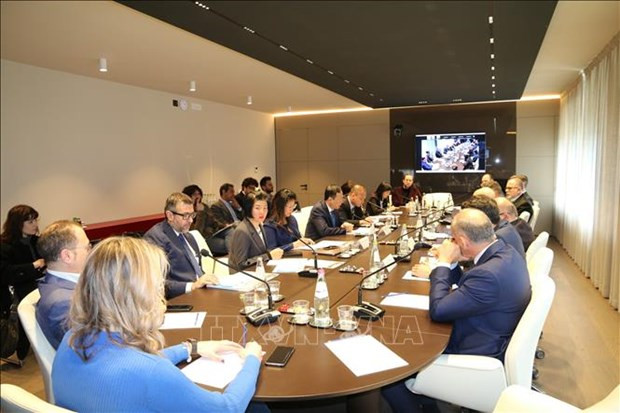 Séminaire « Complémentarité des économies Vietnam-Italie : opportunités pour l'Ombrie ». Photo : VNA.