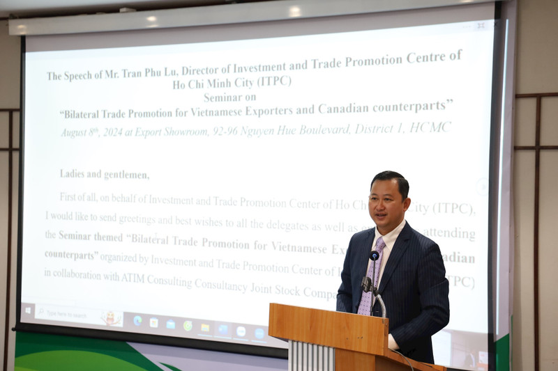 Le directeur de l’ITPC, Tran Phu Lu, prend la parole lors de l'événement. Photo : HNM.