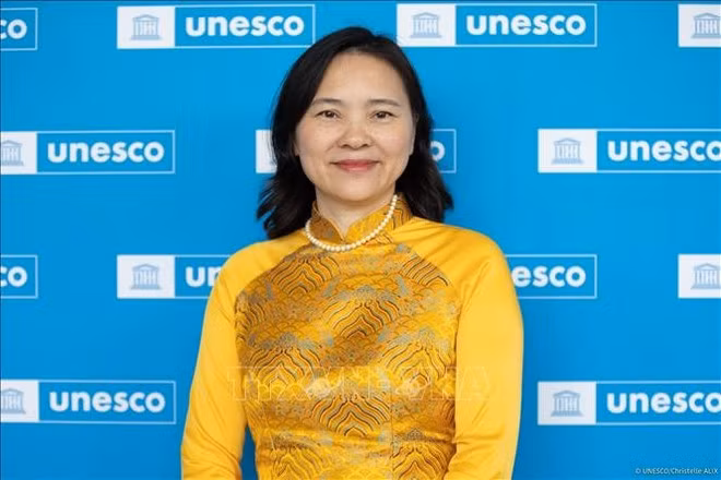 L'ambassadrice Nguyen Thi Van Anh, représentante permanente du Vietnam auprès de l'UNESCO. Photo : VNA.