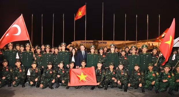 La délégation de l'Armée populaire du Vietnam est prête à effectuer des missions en Turquie. Photo: Armée populaire du Vietnam