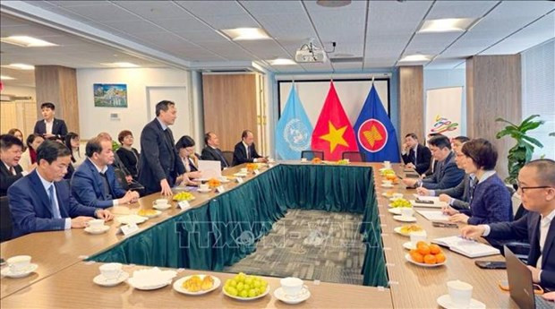 Panorama de la séance de travail. Photo : VNA.