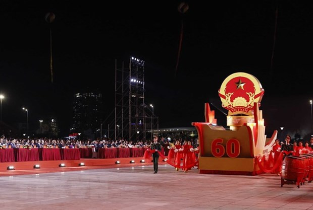 Cérémonie marquant le 60e anniversaire de la fondation de la province septentrionale de Quang Ninh. Photo: VNA