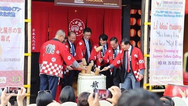 Cérémonie d'ouverture de la galerie sur la culture japonaise. Photo: VNA