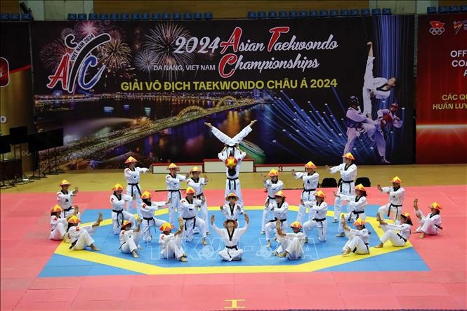 Ouverture des Championnats d’Asie de taekwondo 2024 à Da Nang. Photo : VNA.