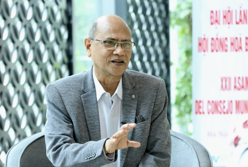  Le président du Conseil mondial de la paix, Pallab Sengupta. Photo : VOV.