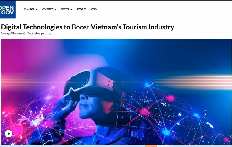 Le Vietnam est en passe de devenir une destination touristique de premier plan à l’ère numérique. (Capture d'écran de l'article)