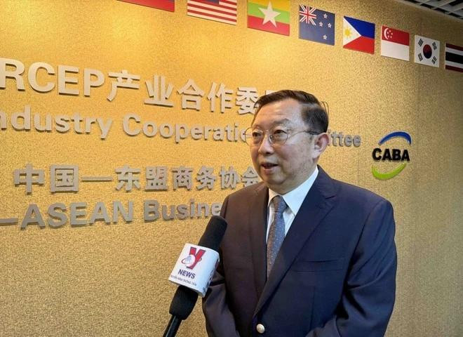 Le président du Comité de coopération industrielle dans le cadre du Partenariat économique global régional (RCEP) et directeur exécutif du Conseil d’affaires Chine-ASEAN, Xu Ningning. Photo : VNA. 