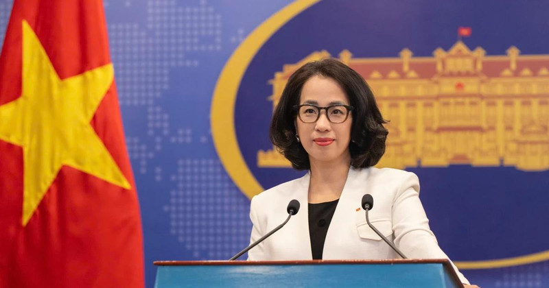 La porte-parole du ministère vietnamien des Affaires étrangères, Pham Thu Hang. Photo : VNA. 