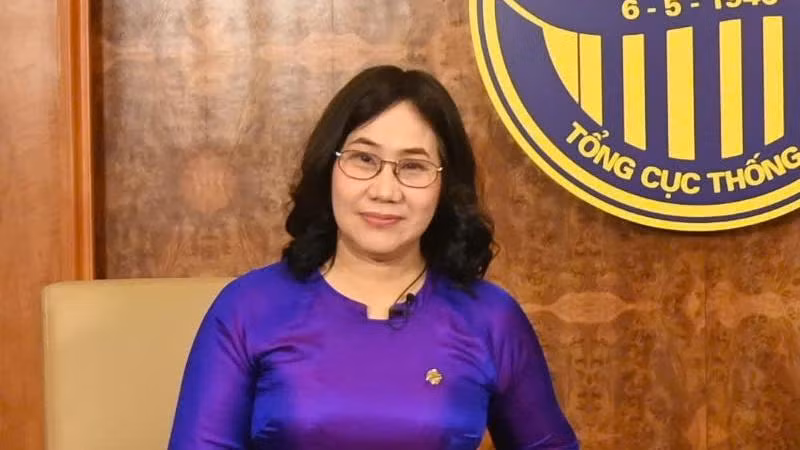 Mme Nguyen Thi Huong, directrice générale de l’Office général des statistiques.