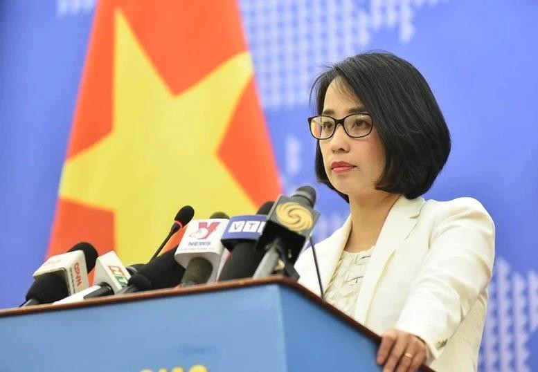 La porte-parole du ministère vietnamien des Affaires étrangères, Pham Thu Hang. Photo : VNA. 