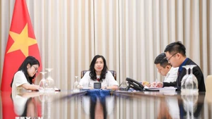 La vice-ministre des Affaires étrangères, Le Thi Thu Hang. Photo : VNA.