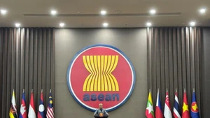 Le président du Timor-Leste, José Ramos Horta, s'exprime au Secrétariat de l'ASEAN. Photo : VNA