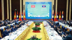 La 48ᵉ session du Comité intergouvernemental Vietnam–Laos sur la coopération bilatérale. Photo : VNA.