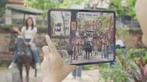 « Viet Nam Dieu Su », une expérience numérique immersive du patrimoine utilisant la réalité augmentée (RA) et l’intelligence artificielle (IA). Photo: VietnamPlus.