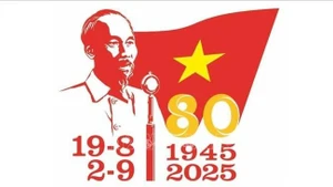 Logo officiel des 80 ans de la Révolution d'Août et de la Fête nationale. Photo : VNA.