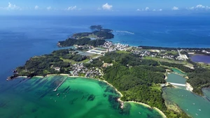L'île Cô Tô Lon vue d'en haut. Photo : VNA.